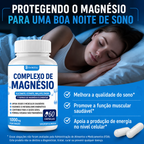 Complexo de Magnésio Premium – Glicinato, Citrato, Malato e Óxido | Suporte para Músculos, Ossos e Bem-Estar Digestivo | Vegano e Sem Transgênicos – 60 Cápsulas