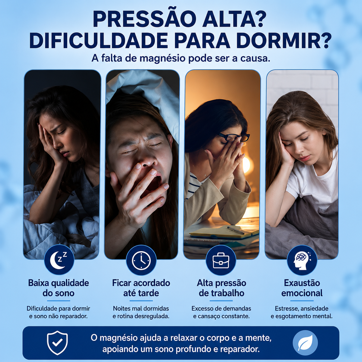 Complexo de Magnésio Premium – Glicinato, Citrato, Malato e Óxido | Suporte para Músculos, Ossos e Bem-Estar Digestivo | Vegano e Sem Transgênicos – 60 Cápsulas
