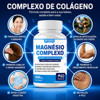 Complexo de Magnésio Premium – Glicinato, Citrato, Malato e Óxido | Suporte para Músculos, Ossos e Bem-Estar Digestivo | Vegano e Sem Transgênicos – 60 Cápsulas