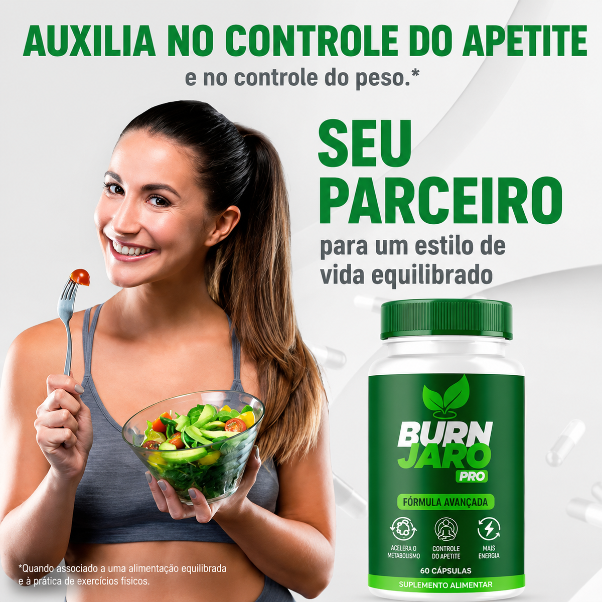 Burn Jaro Pro – Suplemento Alimentar em Cápsulas para Auxiliar no Gerenciamento do Peso